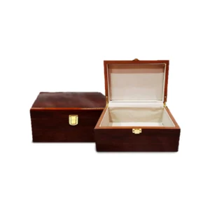 brown china accessories box