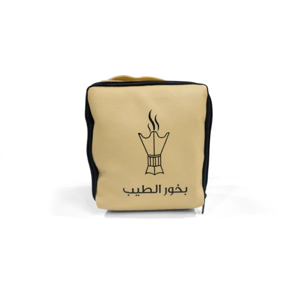 Beige bukhoor travel kit gift bag