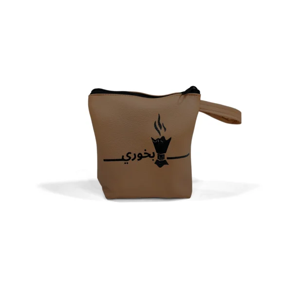 brown bukhoor travel kit gift pouch