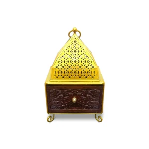 indian steal bukhoor burner hanging