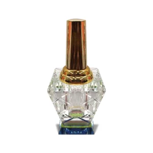Crystal Perfume Bottle with Gold-Tone Cap #02 – Luxury Gift Bottle