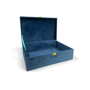 Blue Velvet Boxes by Burhani Hadaya